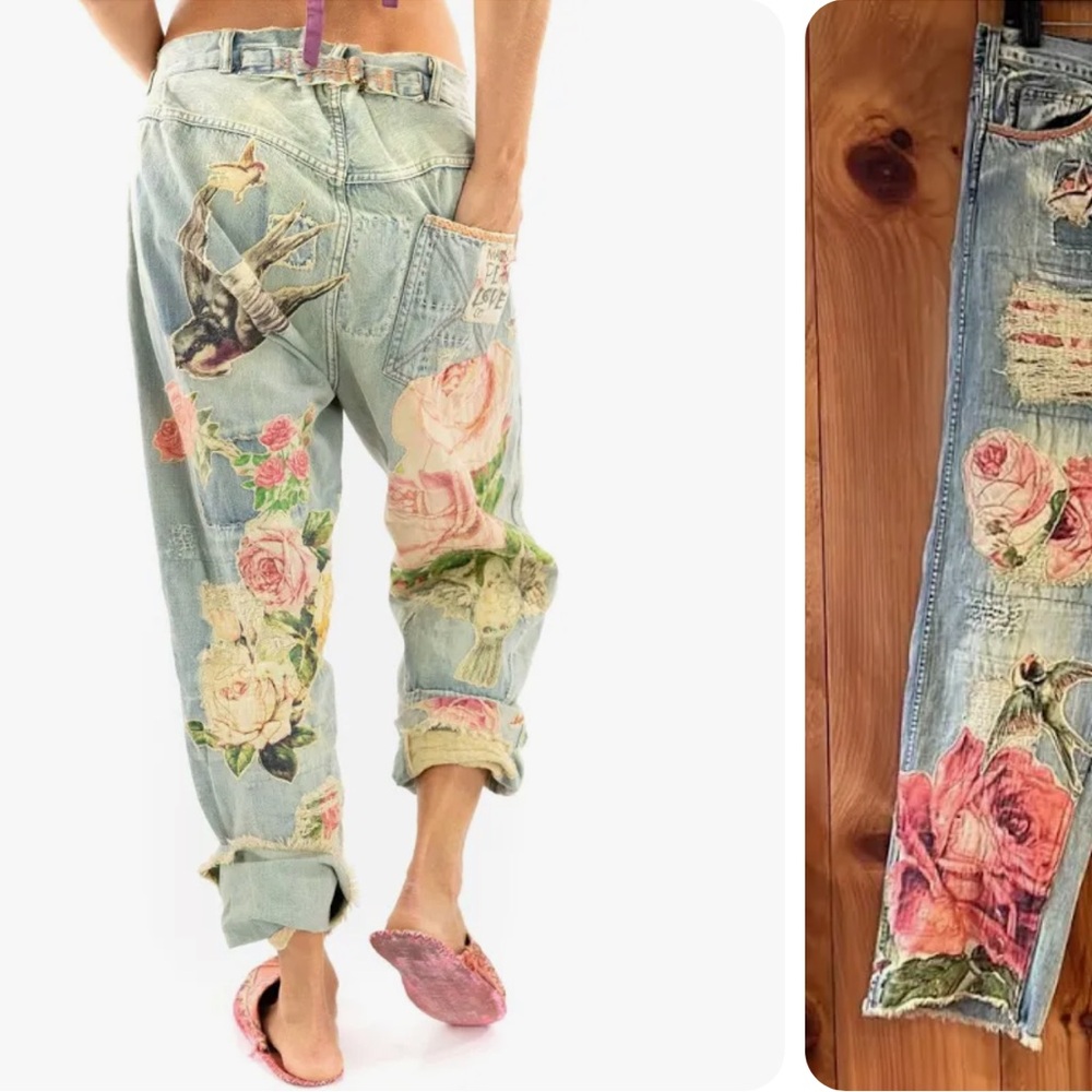 Magnolia Pearl Bird Denim Jeans